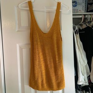 Madewell sweater tank top. Mustard color. Size S.